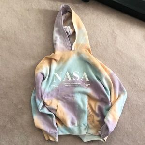 Neon Riot NASA tie dye hoodie